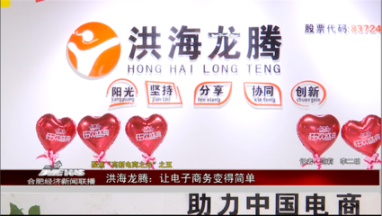 【合肥财经频道】聚焦“高新电商之光”之五 | 洪海龙腾 让电子商务变得简单